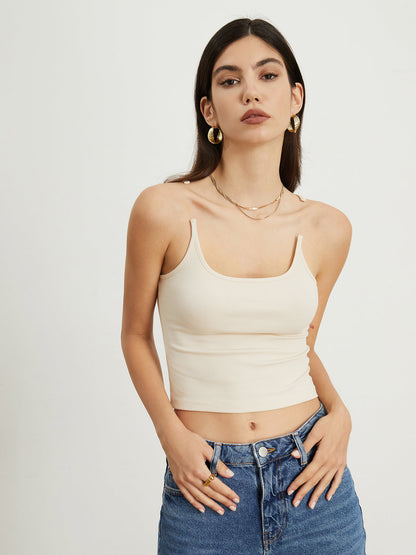 Transparan Askılı Crop Top