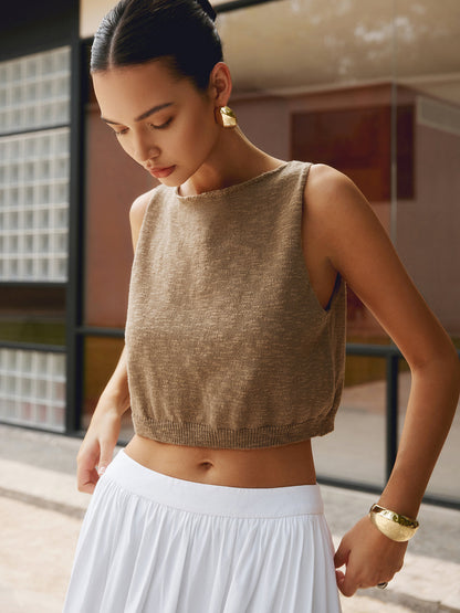 Pamuk Karışımlı Crop Top